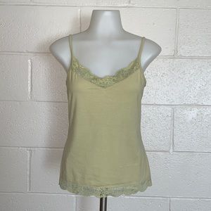 Light Green, Laced Tank Top